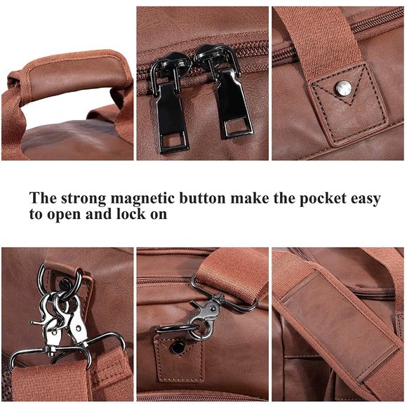 Waterproof Travel Bag with Shoe Pouch - Overnight bag - Weekender Bag - Gym Bag - Picture 3 of 5